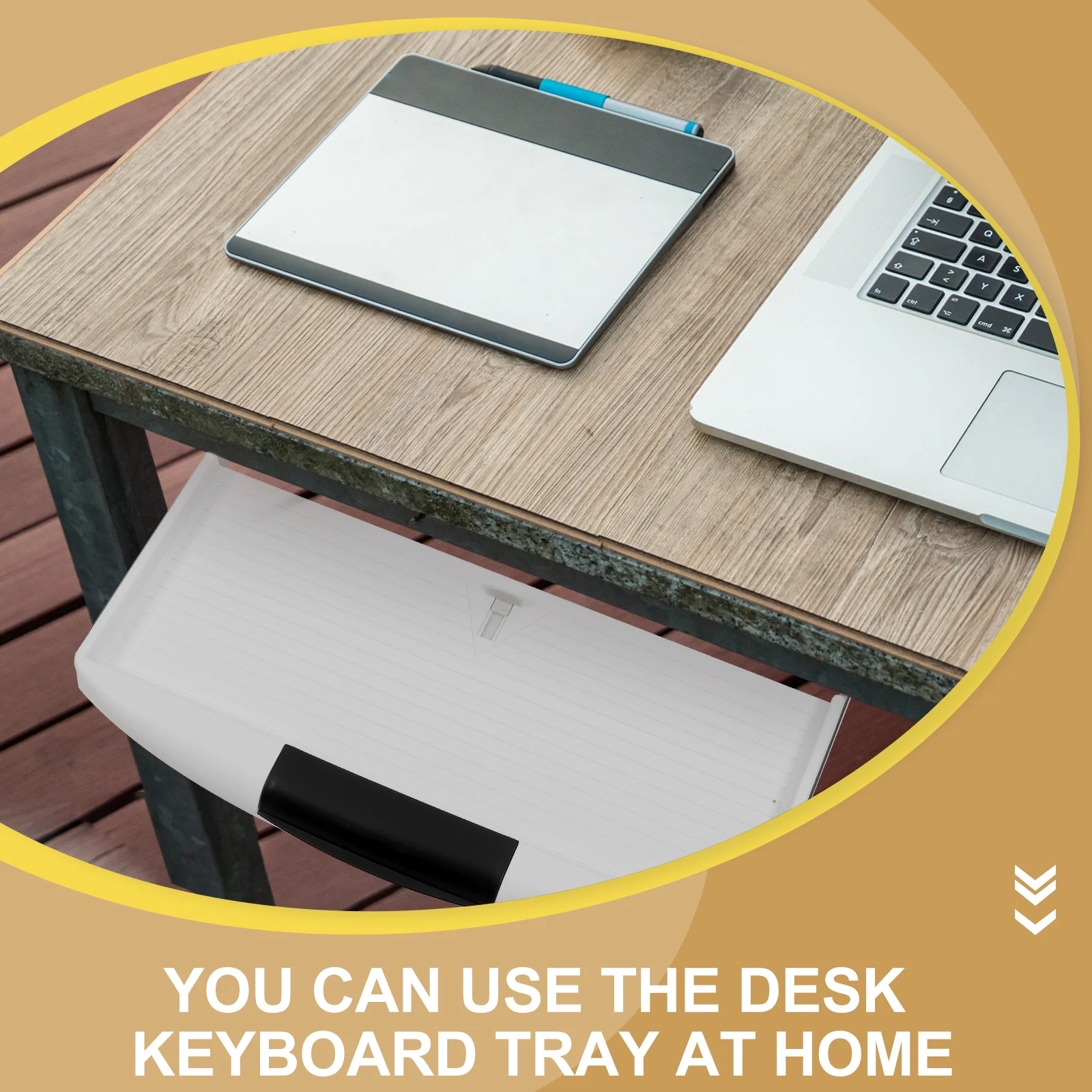 

Ergonomic Under Desk Keyboard Tray Slide-Out Plastic Keyboard Stand Holder Sliding Platform For Computer Keyboards