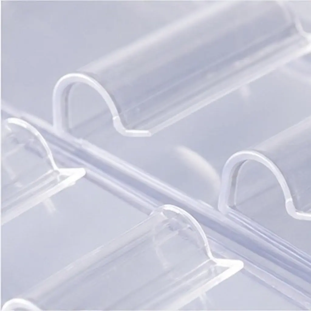 36Pcs Transparent Price Tag PVC Plastic Pricing Label for Supermarket Retail Store Mall Shop Shelves Plastic Price Tag