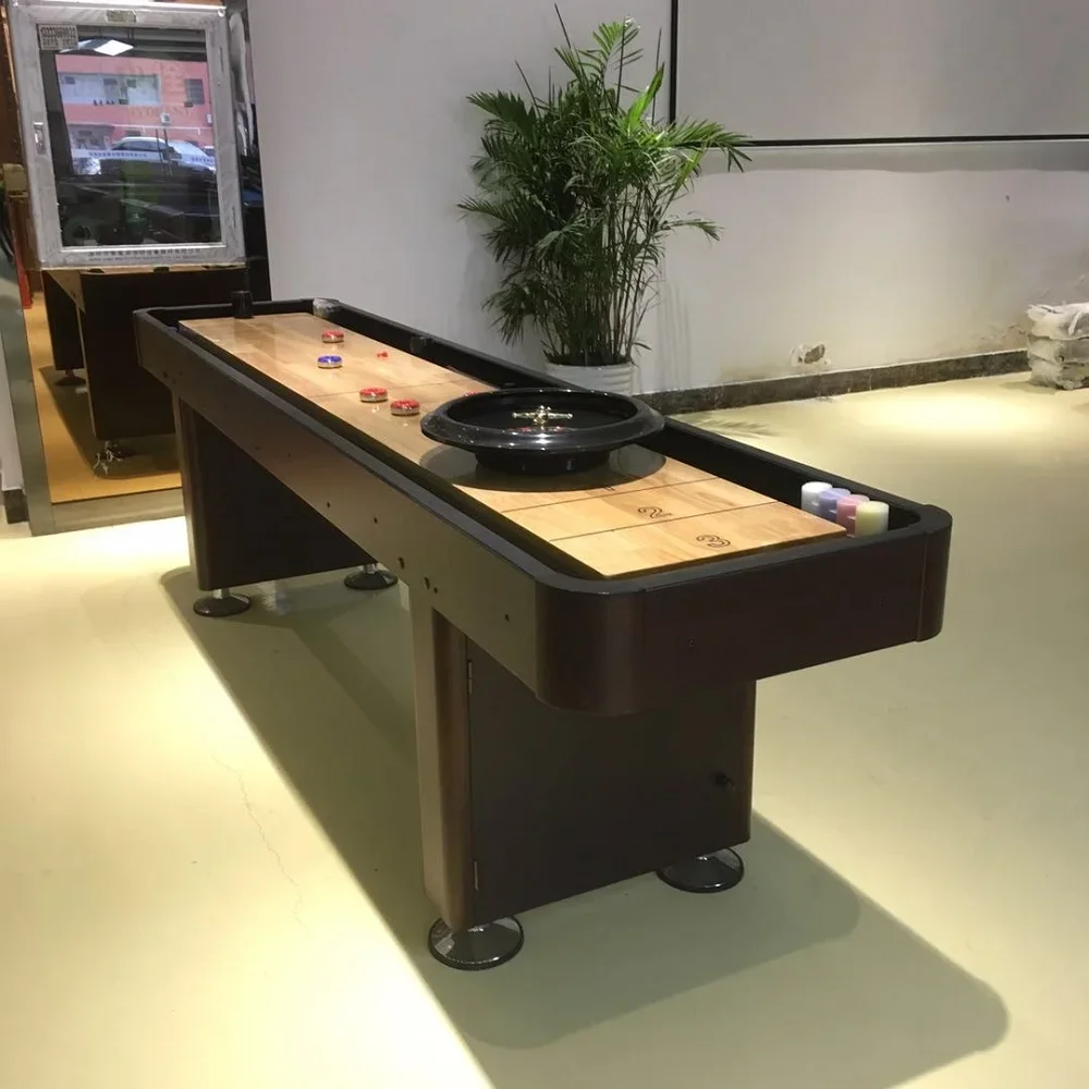 Full Set Shuffleboard Game Table with Stock