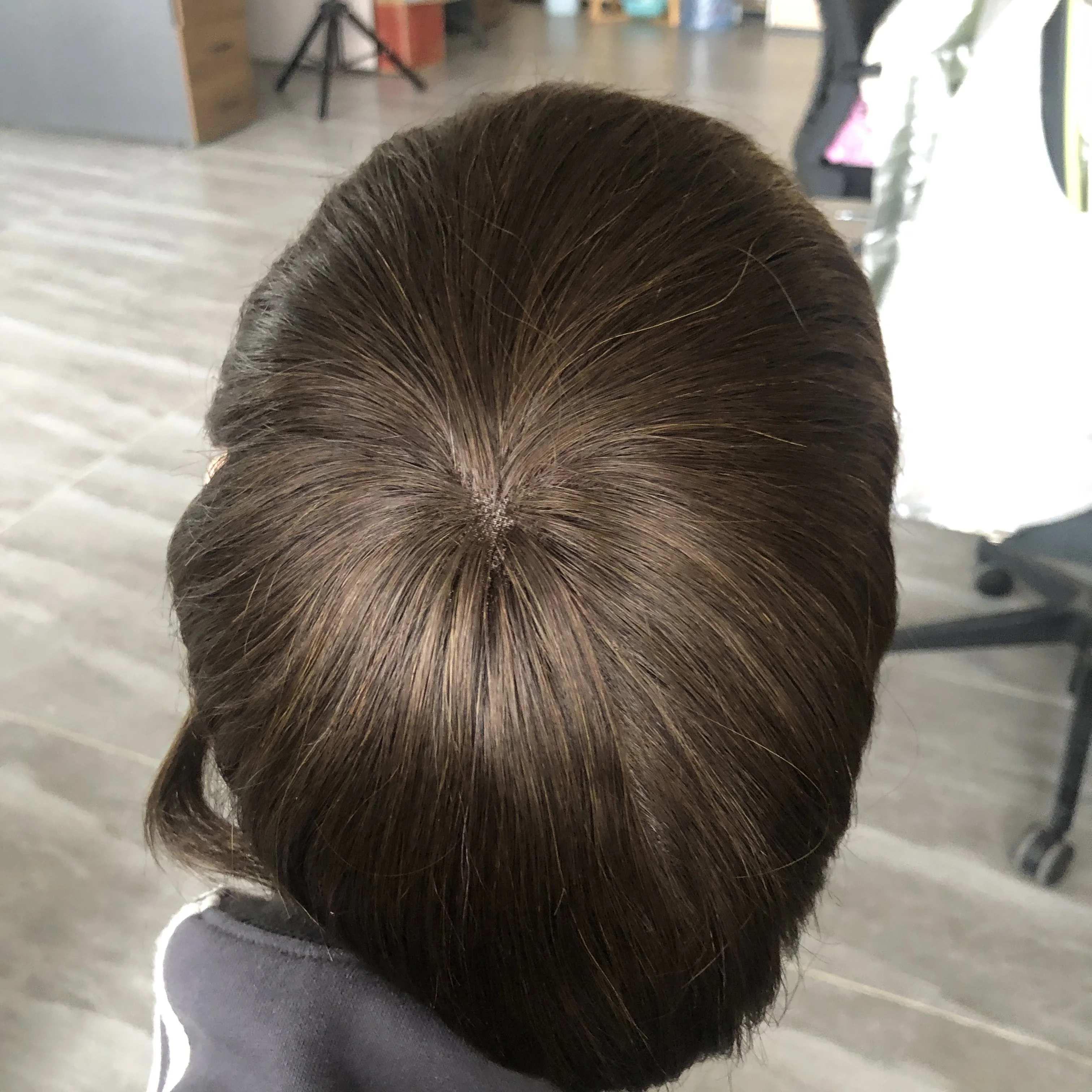 داكن كول براون طويل آخر رجل 6 بوصة Npu أحادية شبكة قاعدة الشعر المستعار غير قابل للاكتشاف حريري مستقيم/30 مللي متر متموج الذكور خصلات الشعر المستعار الإنسان نظام