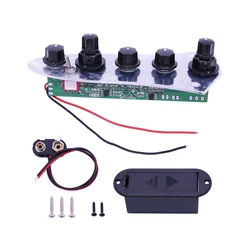 5 Jazz JB Bass Loaded Wired Control Plate for 4/5 String Bass Guitar Parts