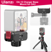 Ulanzi Magnetic Charger Base Mount Type-C Port for Osmo Action 2 and Normal Base Mount 1/4 Female Base Mount for Osmo Action 3