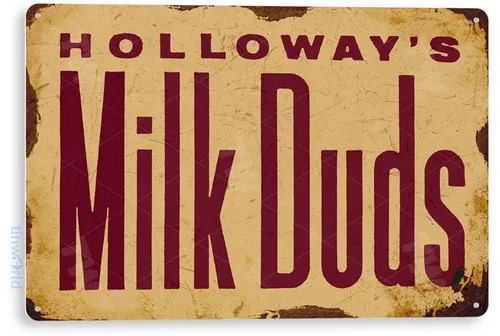 TIN SIGN Milk Duds Retro Rustic Chocolate Candy Bar Kitchen Metal Décor C413 --Tin Sign