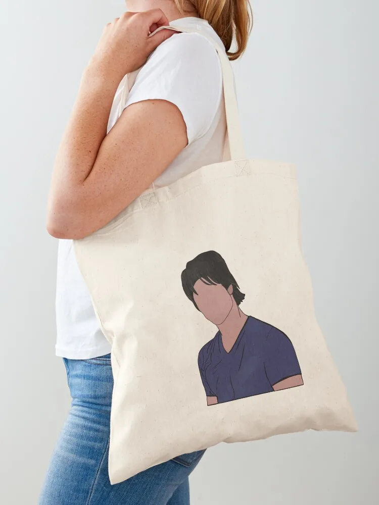 Damon Salvatore sticker Tote Bag reusable shopping bag canvas tote