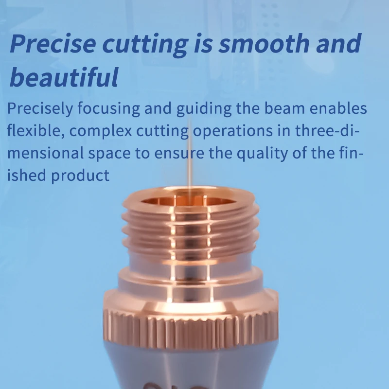 BOCI-boquilla láser M8 H19, máquina de tubos láser de fibra que utiliza corte 3D Cypcut Double2.0, fuente de alta potencia, boquilla de cobre de una sola capa