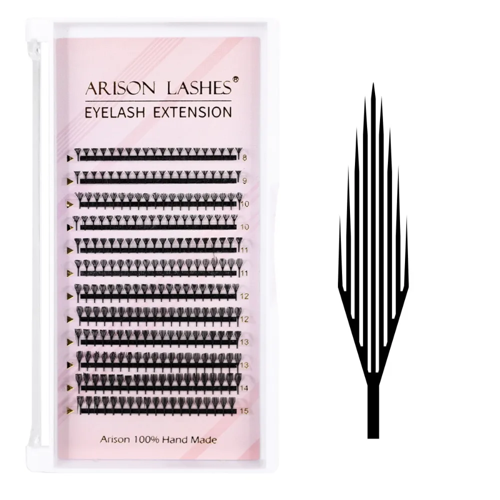 Segmented Leaf Tower False Eyelashes DIY 8-15mix Individual Cluster Eyelashes Large Capacity Leaf Tower Tip Eyelashes Extensions