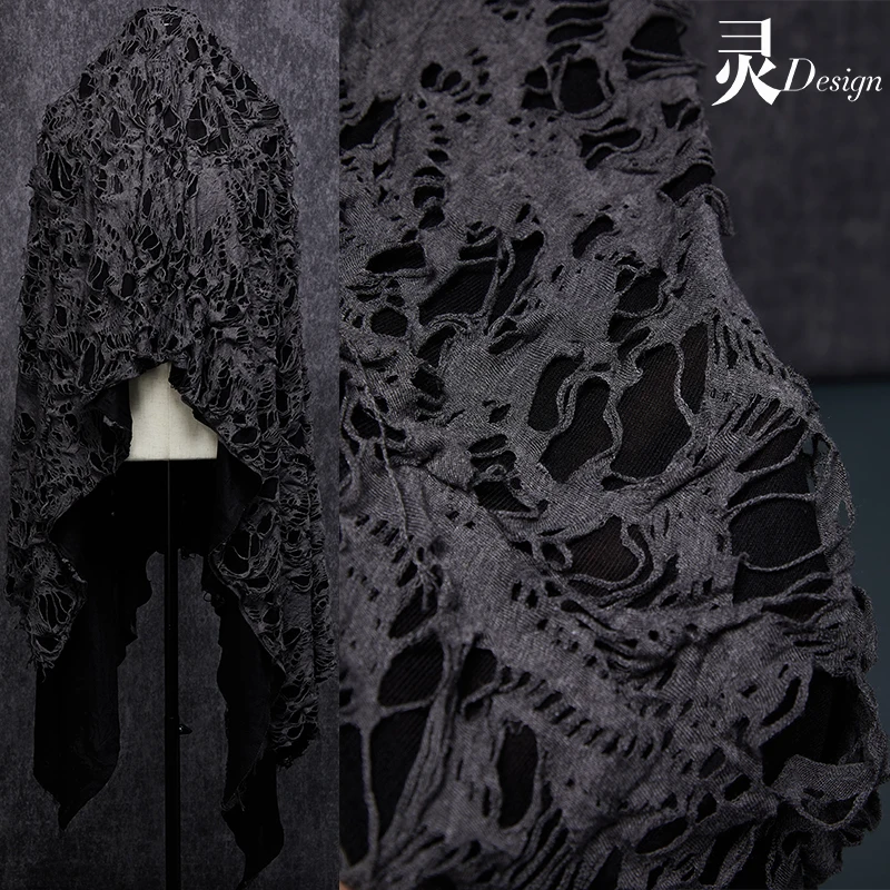 

Модный Креативный дизайн для юбки, куртки, черный, серый двухслойный Творческий композитный материал для шитья «сделай сам»