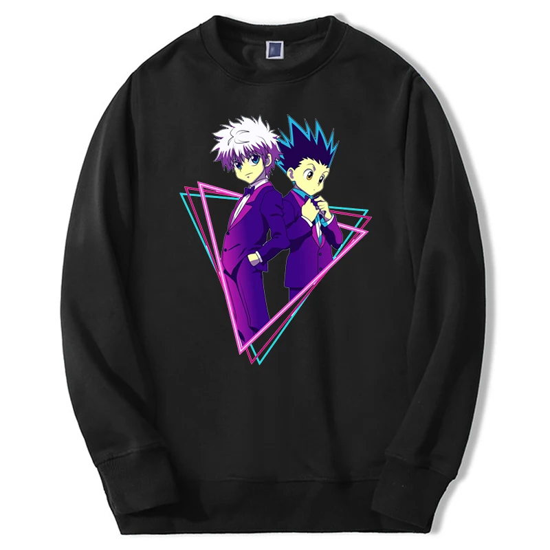 Hunter×Hunter Japan Anime Winter Men Sweatshirts Gon Freecss Killua Zoldyck Fashion Pullovers Oversizeeck Unisex Cool Hoodie