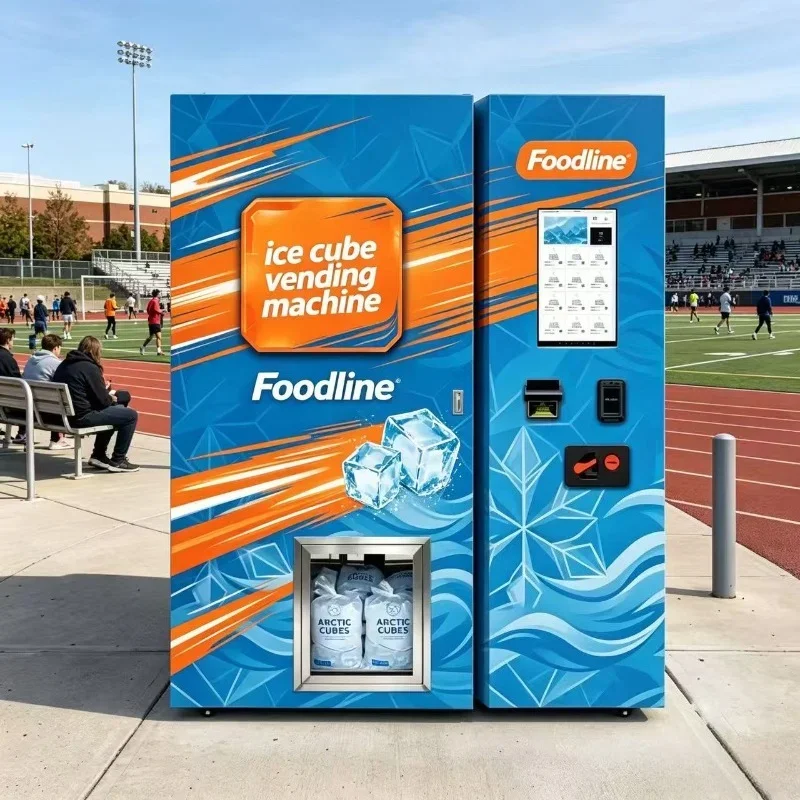 Automatic Bagged Ice Vending Machine Outdoor Cube Ice Maker Vending Machine Purified Water Ice Dispenser For Sale