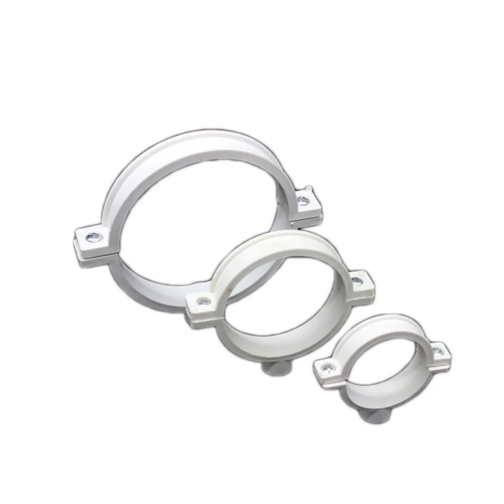 بولي كلوريد الفينيل أنبوب الصرف المشبك شنقا المشبك 50 63 75 110 160 200 مللي متر