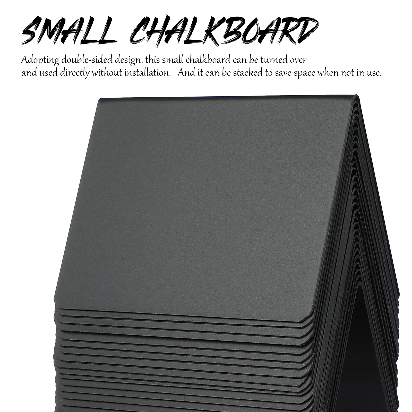 30pcs Small Chalkboards Mini Blackboards 4 Pens 2 Microfiber Cloths Double Sided Reusable Smooth Edges Writing Boards For Home