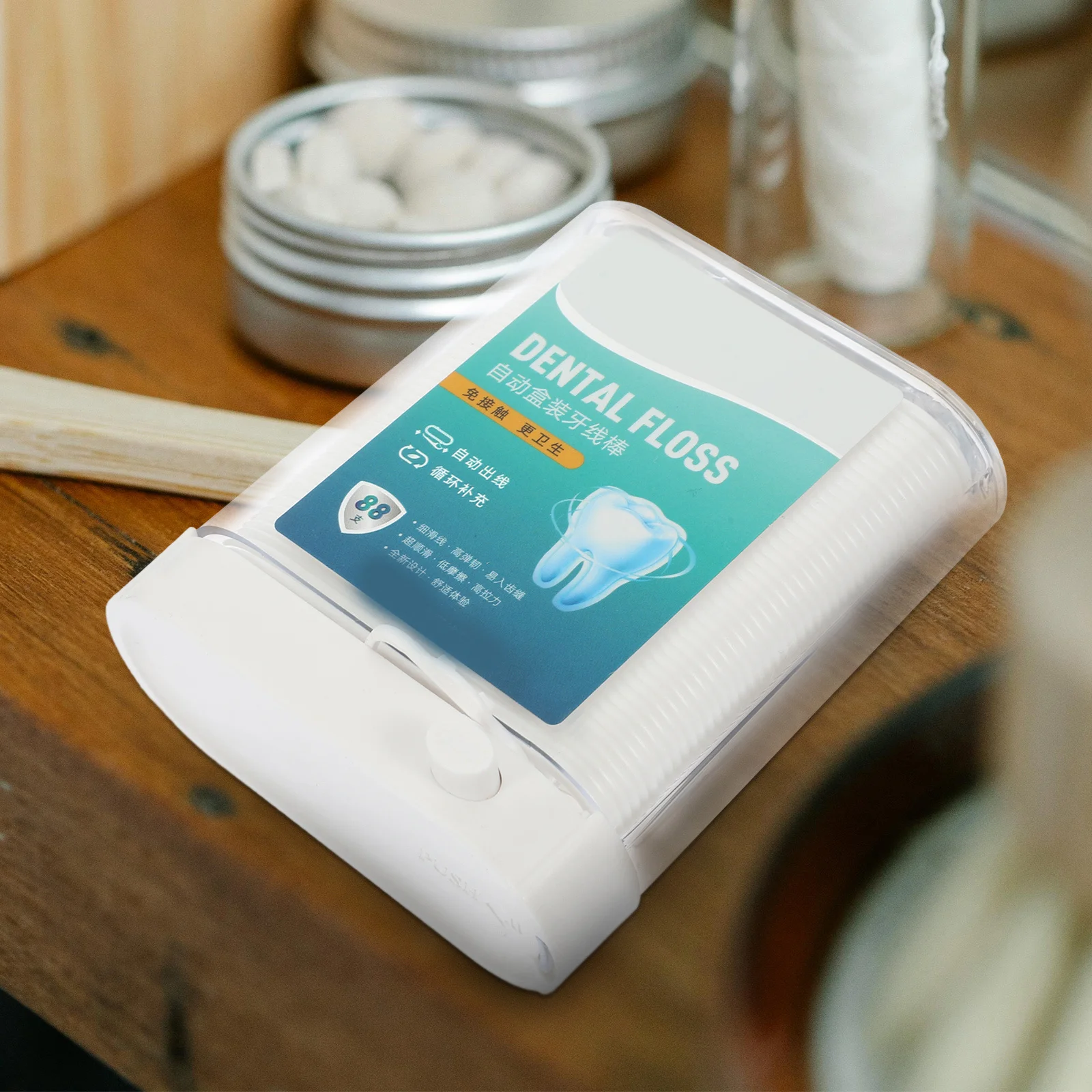 

98 Picks Automatic Dental Floss Disposable Flossers Portable Boxed Teeth Cleaners Compact Travel Size Ergonomic Handle Ultra