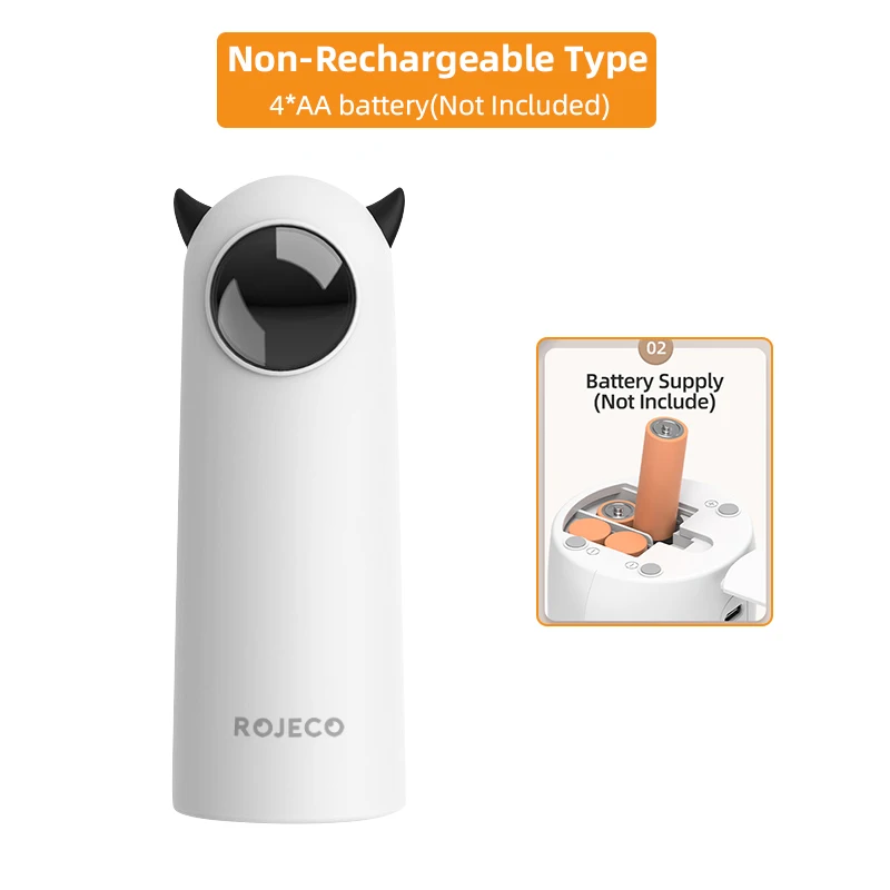 ROJECO Automatisch kattenspeelgoed Interactief Smart Plagen Huisdier LED Laser Indoor Kattenspeelgoed Accessoires Handheld elektronisch kattenspeelgoed voor hond