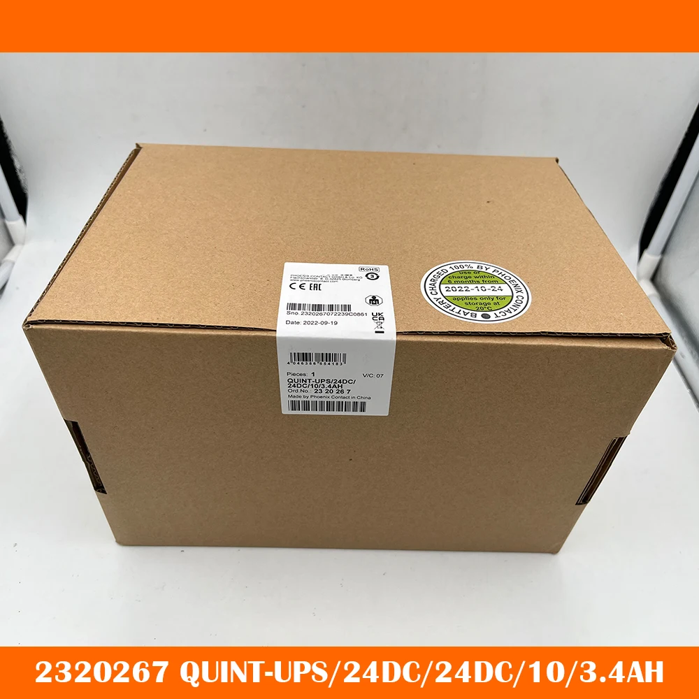 New 2320267 QUINT-UPS/24DC/24DC/10/3.4AH QUINT DC-UPS 24VDC/10A For Phoenix Uninterruptible Power Supply Work Fine High Quality