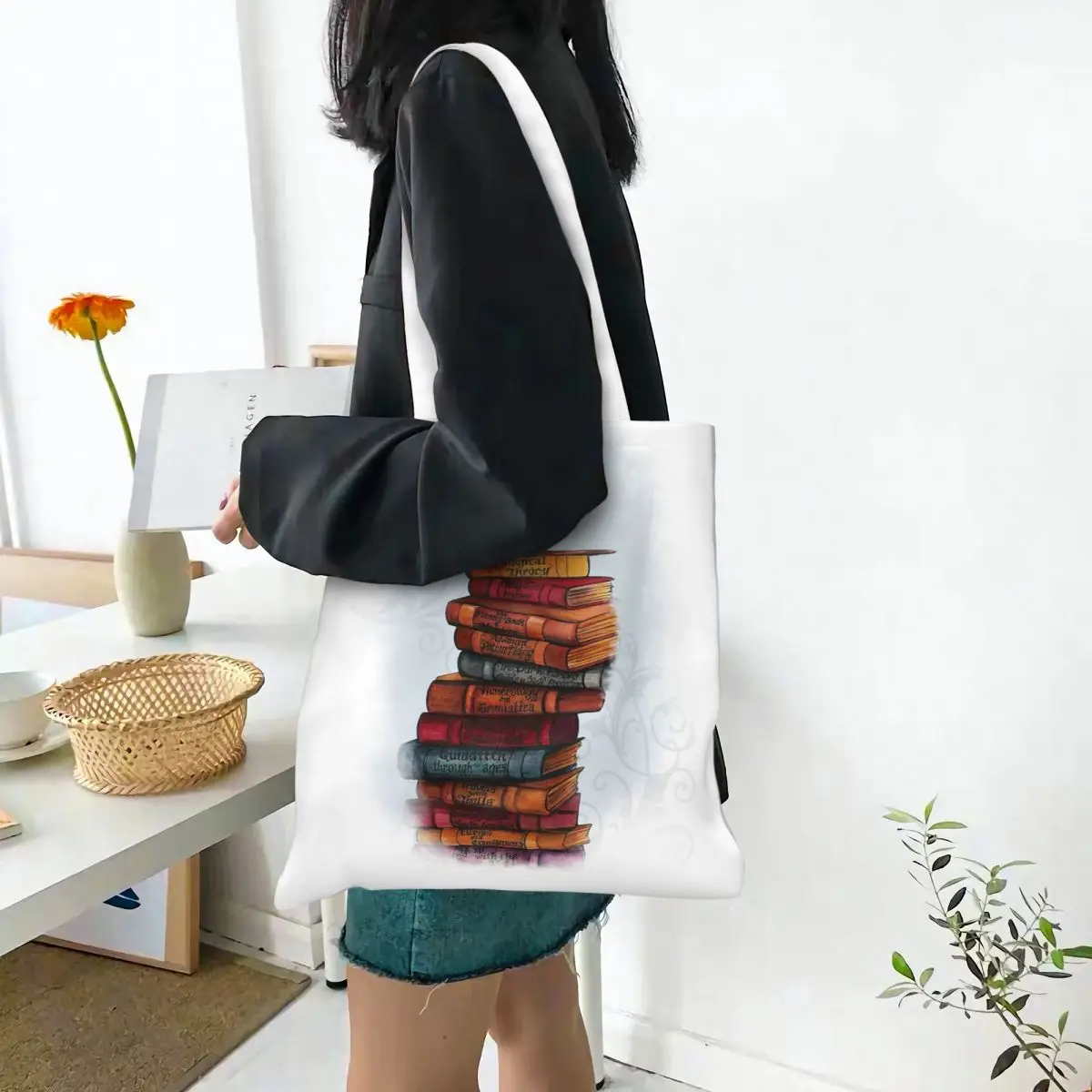 Сумки для покупок Hedwig, парусиновая большая сумка, складная женская сумка через плечо, дорожная сумка