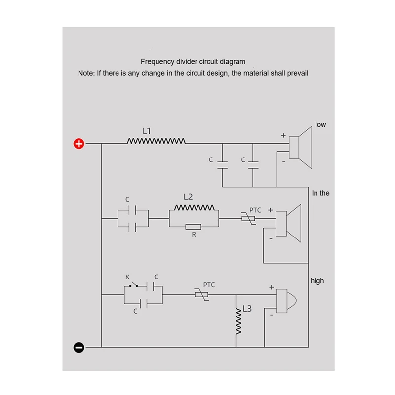 3 Way Frequency Divider Hi-Fi Crossover Audiophile Home Theater High Middle And Low Speakers Retrofit Crossov Crossover