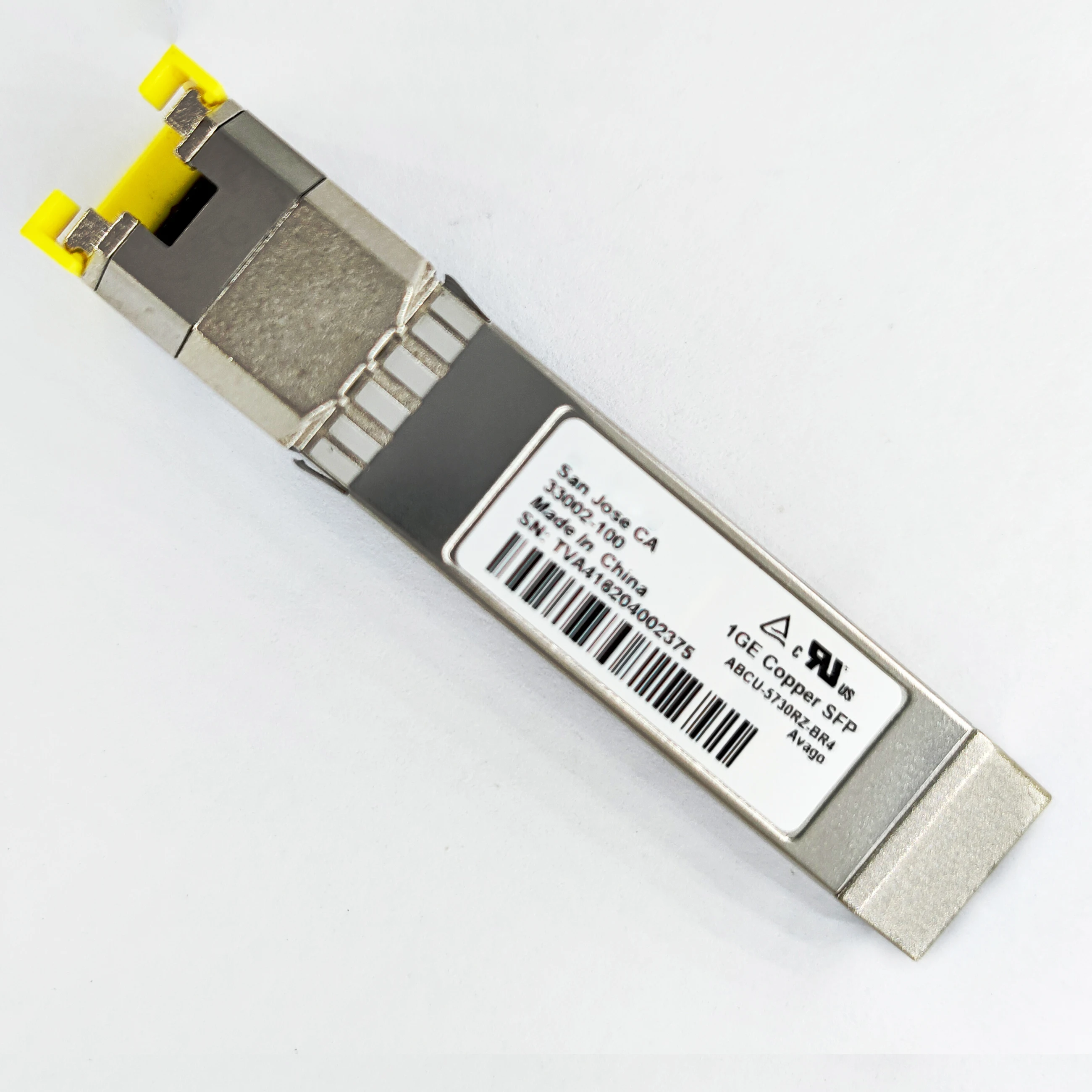 Imagem -03 - Transceptor Genuíno do Cobre Sfp para o Brocado 33002100 Rj45 1ge Avago Abcu5730rz-br4 1000base-tx