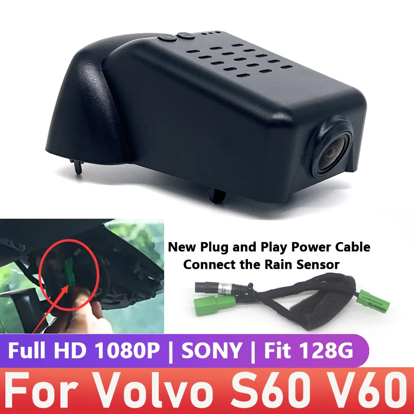 

Для Volvo S60 V60 2023 2024 Передняя и задняя видеорегистратор с функцией Plug and Play для автомобильной камеры, видеорегистратора, видеорегистратора, видеорегистратора, записывающего устройства