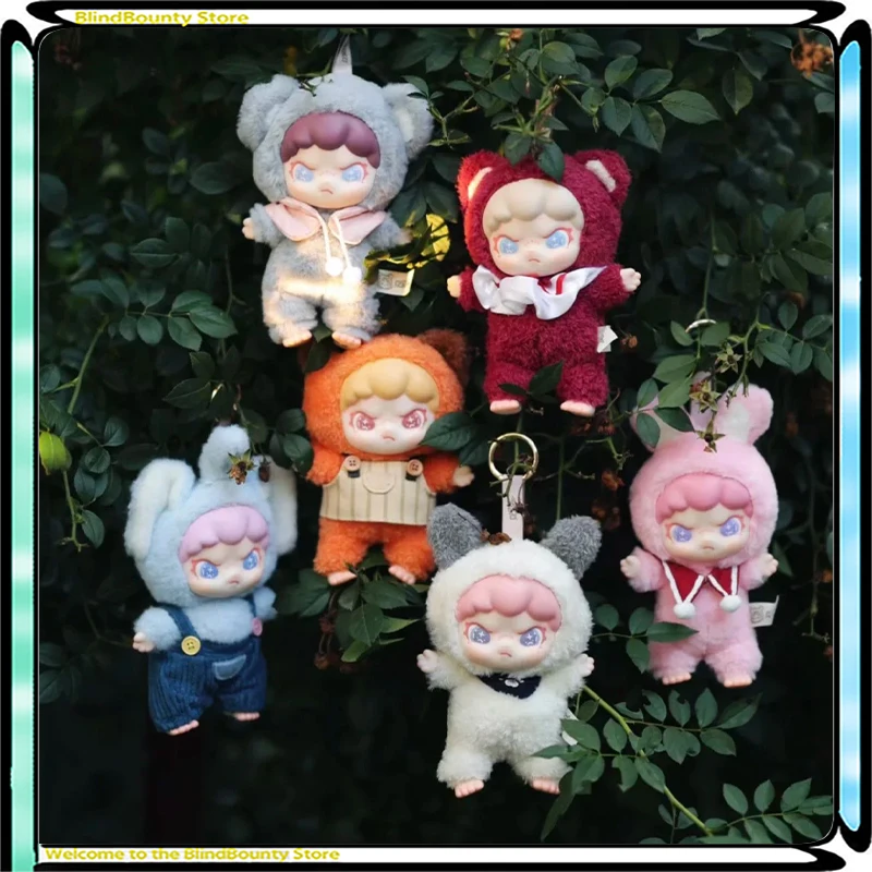 Новая оригинальная глухая коробка Dora Furry Animal Series, виниловая плюшевая загадочная коробка, кукла, подвеска, украшение для рюкзака, кукла, модель для девочек, подарки