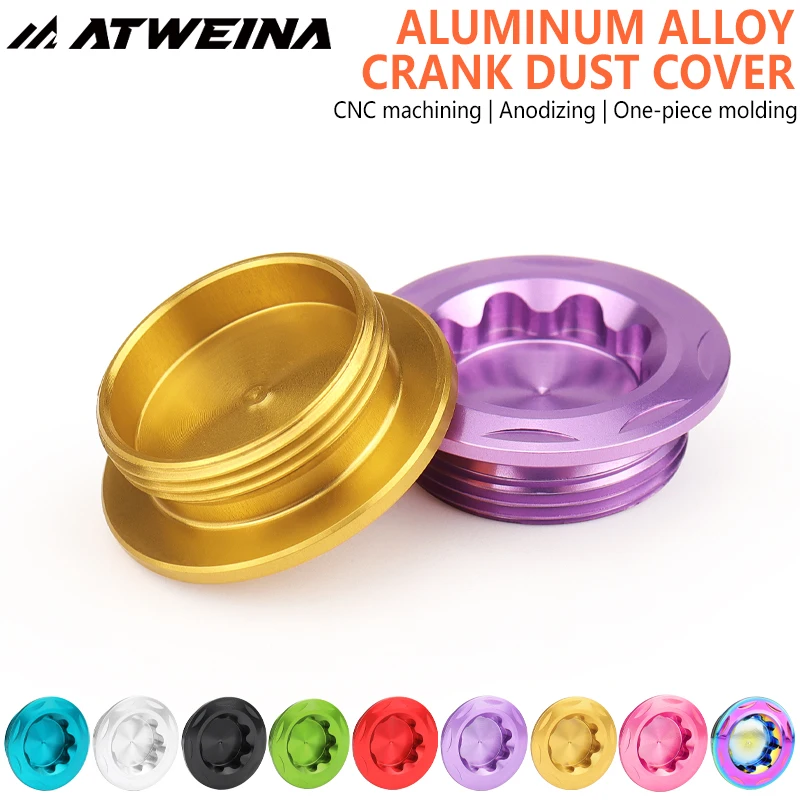 ATWEINA Aluminum Alloy Crank Cap CNC Craftsmanship Includes Hexagonal Tool Suitable For M4000M590M596 Bicycle Accessories