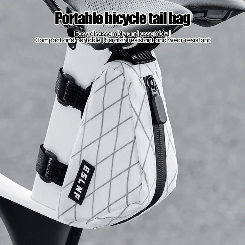 

Portable Road Bicycle Triangle Bag Waterproof Mtb Frame Bag Wear-Resistant Cycling Storage Bag Bike Accessories Bicycle Tail Bag
