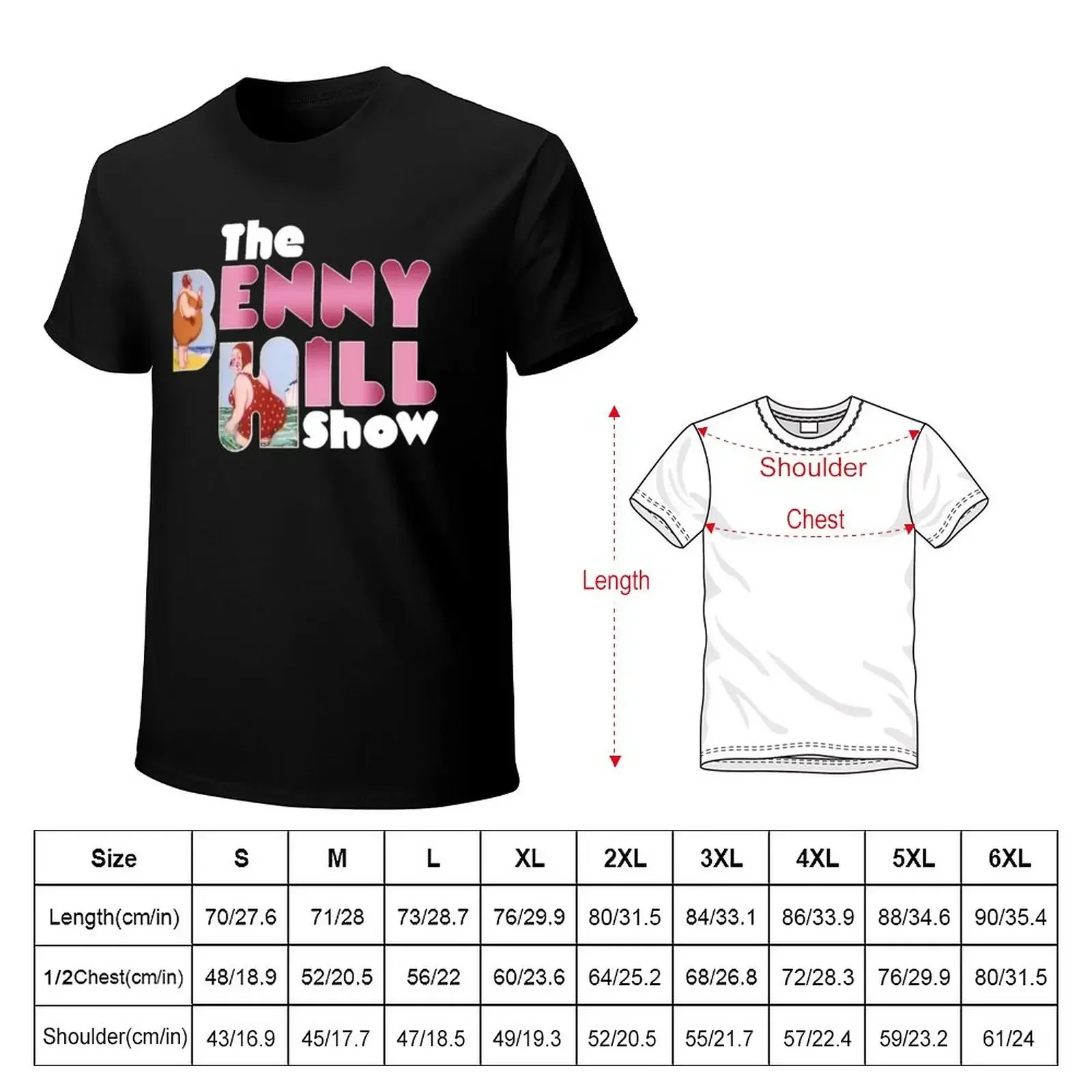 Benny Hill logo (clean) T-Shirt animal print shirt for boys black t shirt graphics t shirt mens cotton t shirts