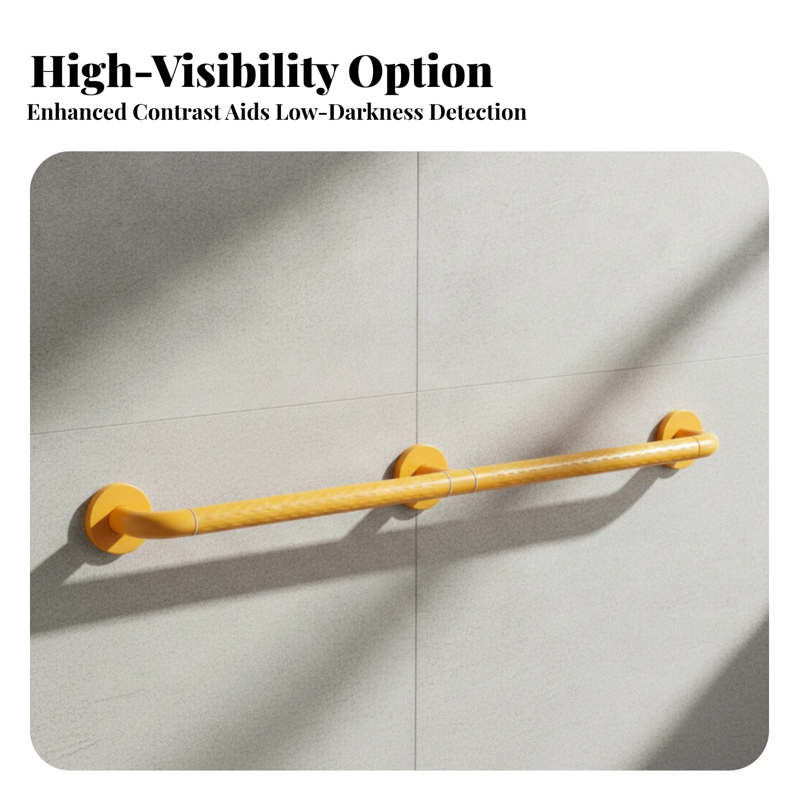 Bathroom Grab Bar Slip-Resistant Toilet Grab Bar Assist Handrail Wall-Mounted Hardware Heavy-Duty for Elderly, Shower