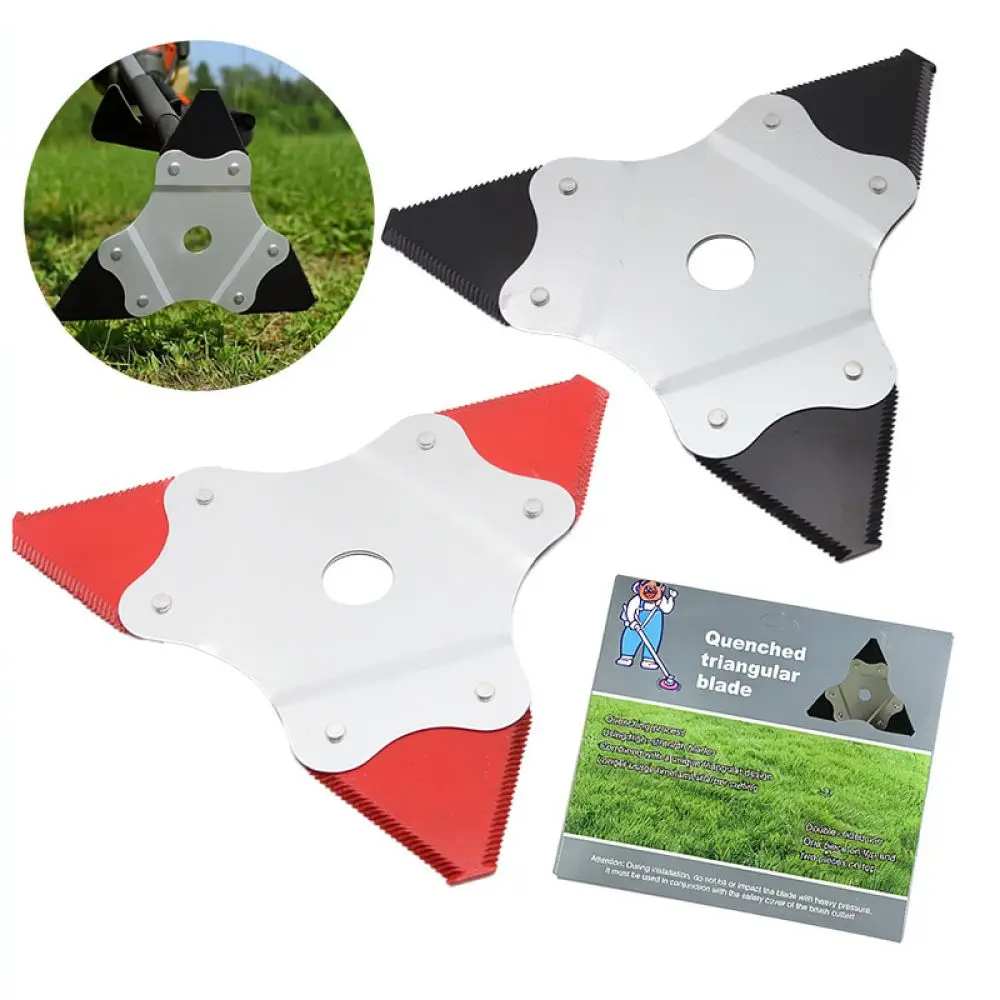 Durable Manganese Steel Mower Blade For For Mr Drill Lawn Trimmer Sharp Serrated Cutting Head Garden Yard Accessory Part
