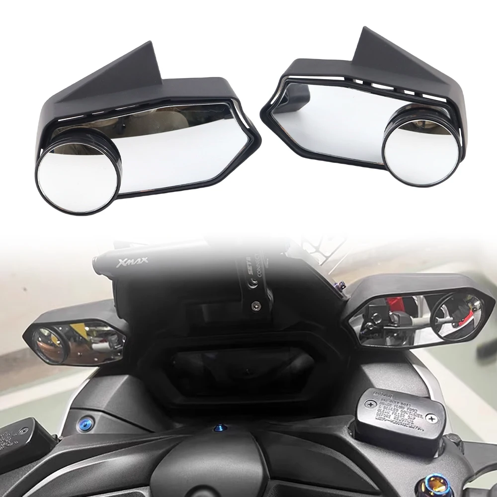 

New Refitted Rearview Mirror Fit For Yamaha XMAX 300 XMAX300 2023 2024 Motorcycle Accessories Large-field Auxiliary Mirror