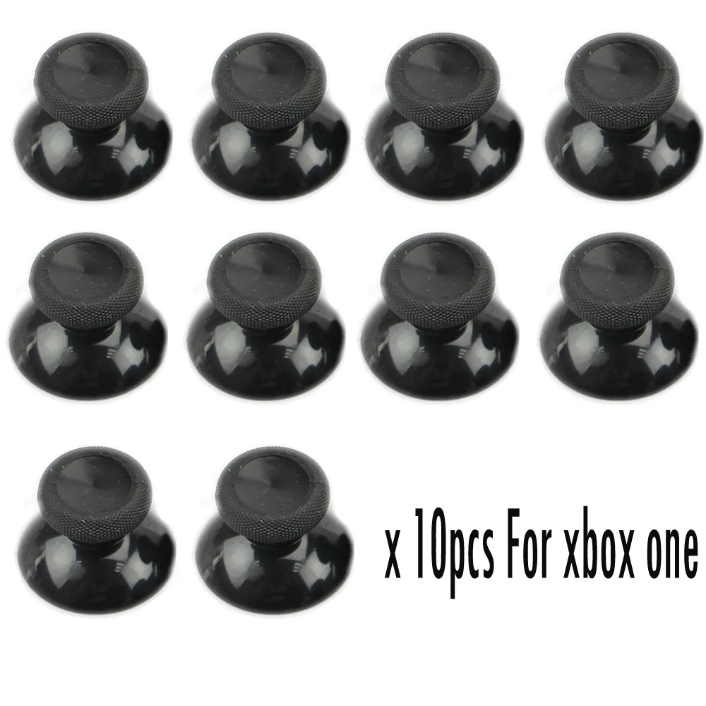 10Pcs Replacement Analog Joystick Repair Part Thumbstick Thumb Stick for Xbox One Controller Gamepad Mushroom Replace Black New