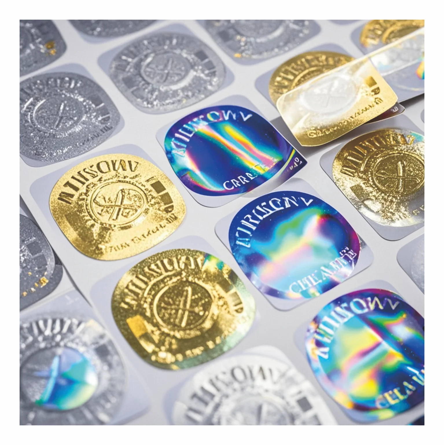 Professional Custom Made Logo Laser Hologram Security Sticker Scratch Off Security Sticker Made In China
