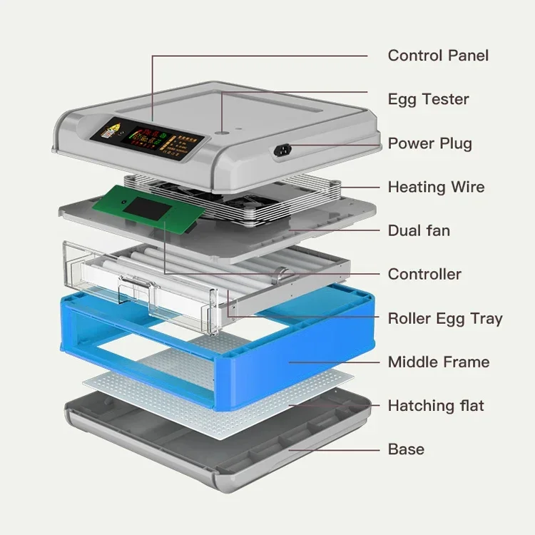 5 Layer 500 Egg Capacity Automatic Egg Incubator For Chicken Poultry Farm Use