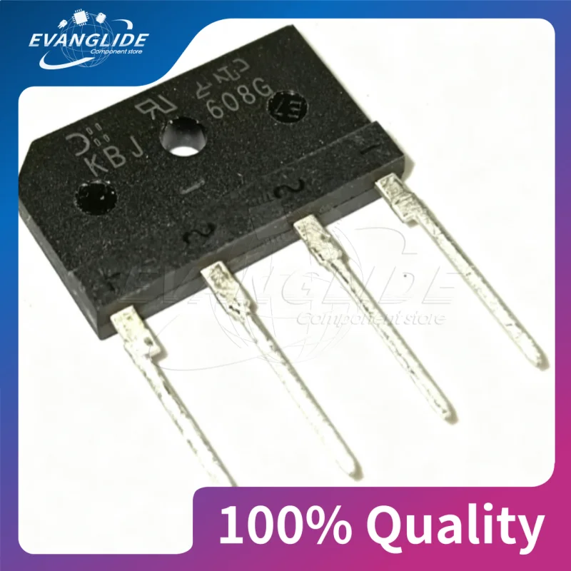 5 PCS/LOT KBJ608 Flat bridge rectifier bridge assembly for electromagnetic cookers