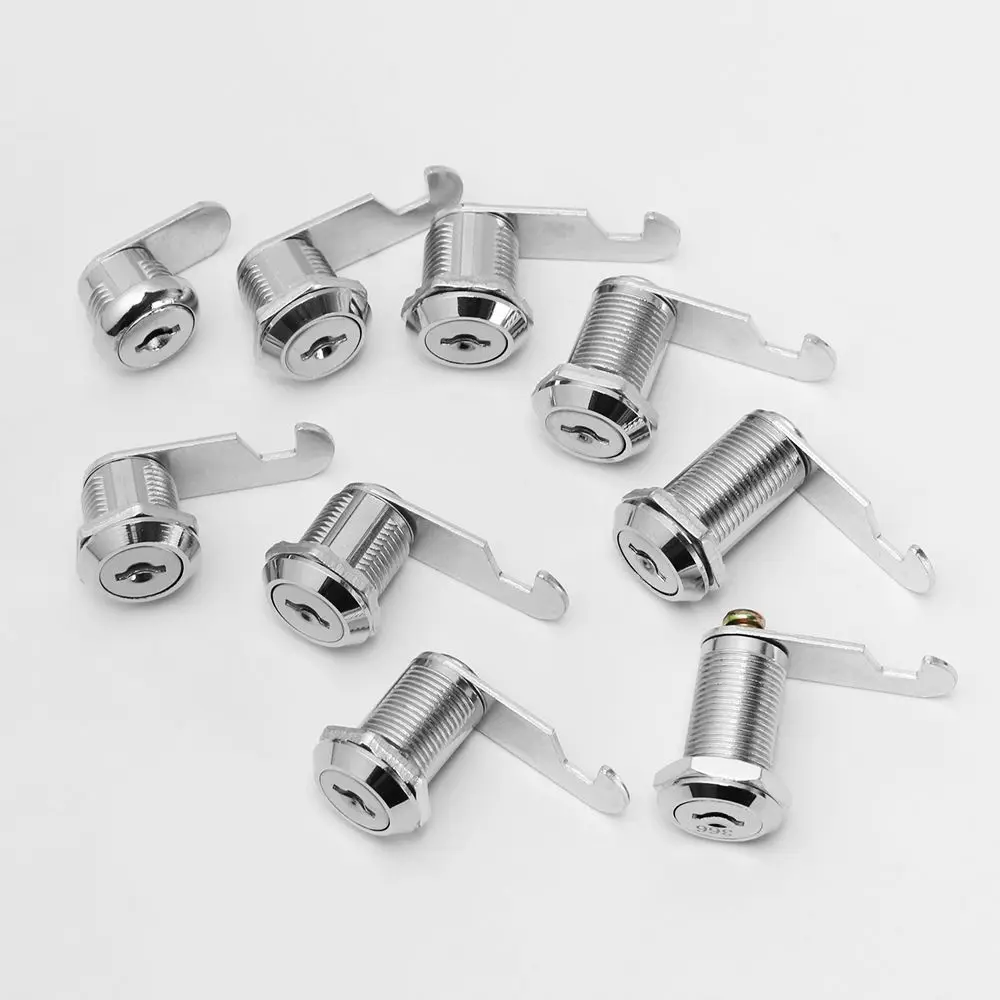 10/16/20/25mm Cam Lock for Door Cabinet Mailbox Drawer Cupboard with 2 Keys Hardware Accessory