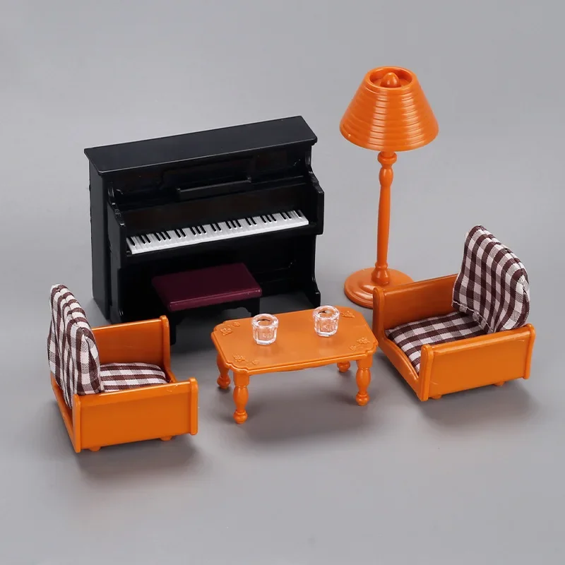 

Miniature Living Room for 1/6 1/12 BJD Doll Blyth MH CD FR SD Kurhn Dollhouse Mini Kitchen Play Accessories Girl Toy