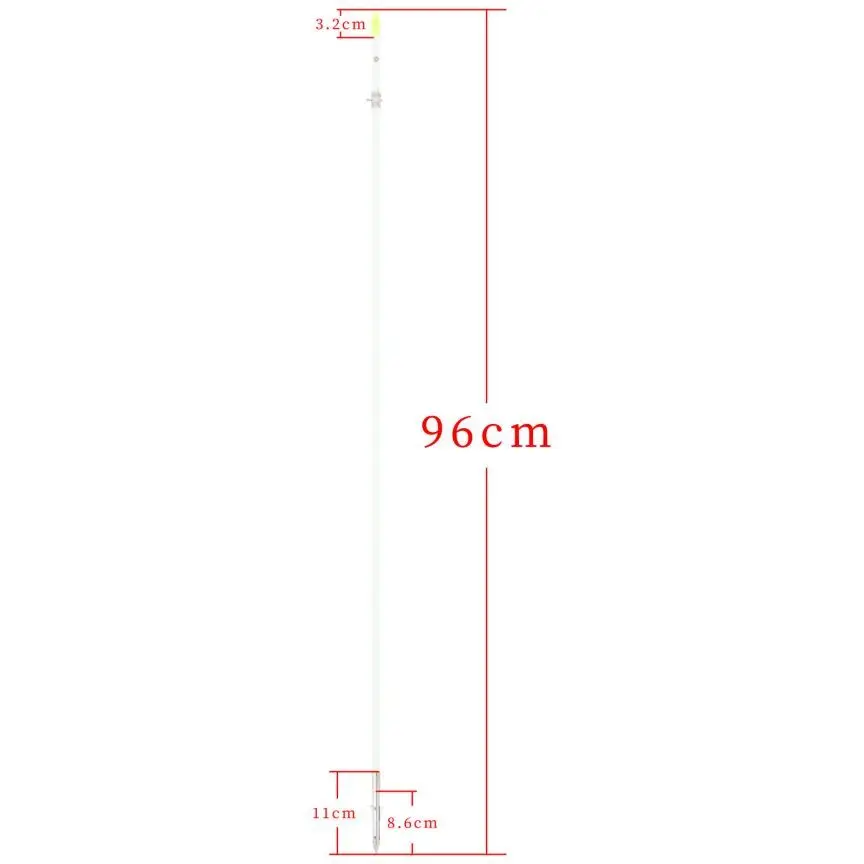 37 inci Anak Panah Bowfishing Fiberglass Solid Diameter Luar 8mm untuk Berburu dan Memancing dengan Busur, 12 buah Anak Panah Fiberglass untuk Memancing dengan Busur
