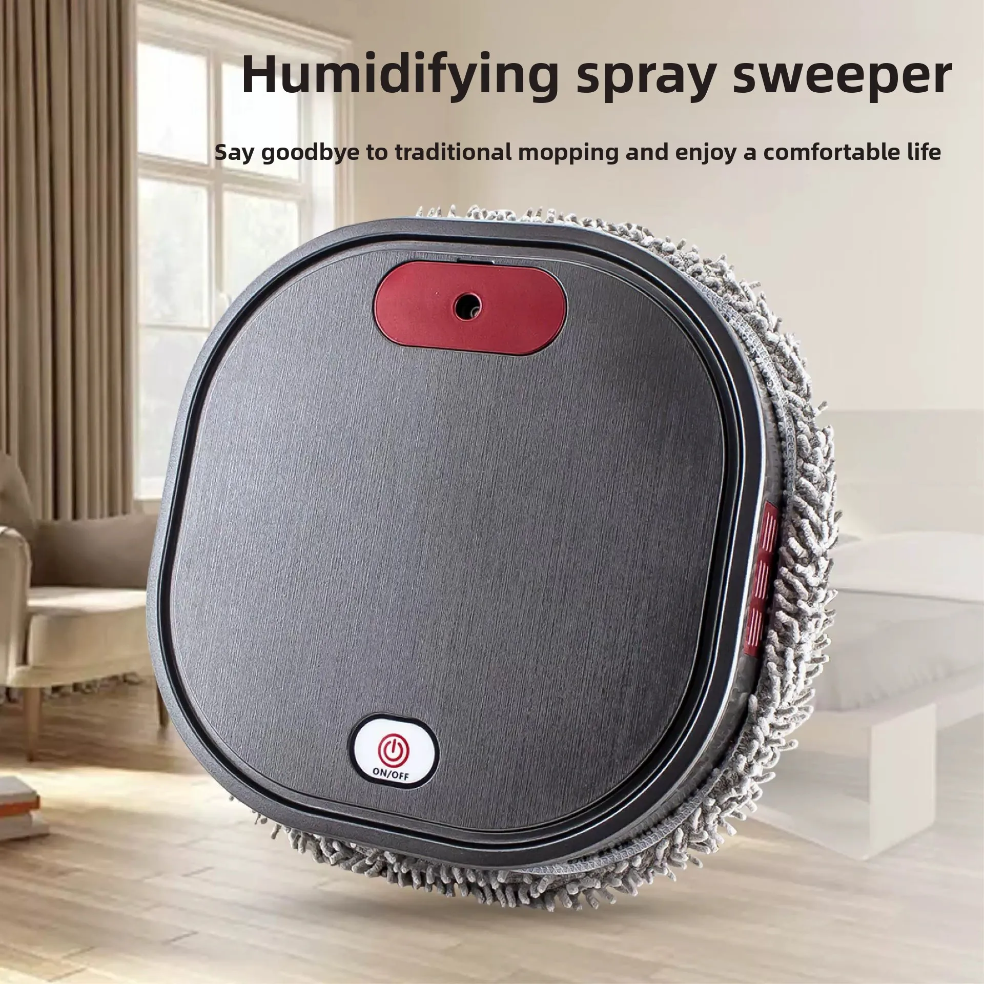 Intelligent Mopping Robot Wet and Dry Cleaning Floor Wiping Rechargeable Humidification Spray Cleaning Machine