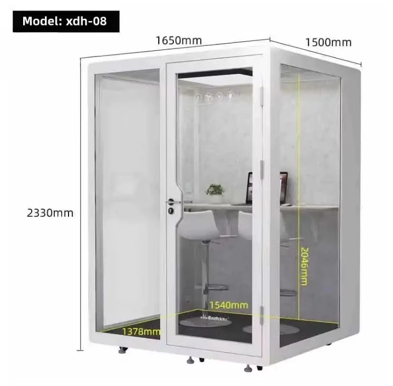Custom movable soundproof booth, soundproof music room, soundproof live studio, acoustic vocal booth with power