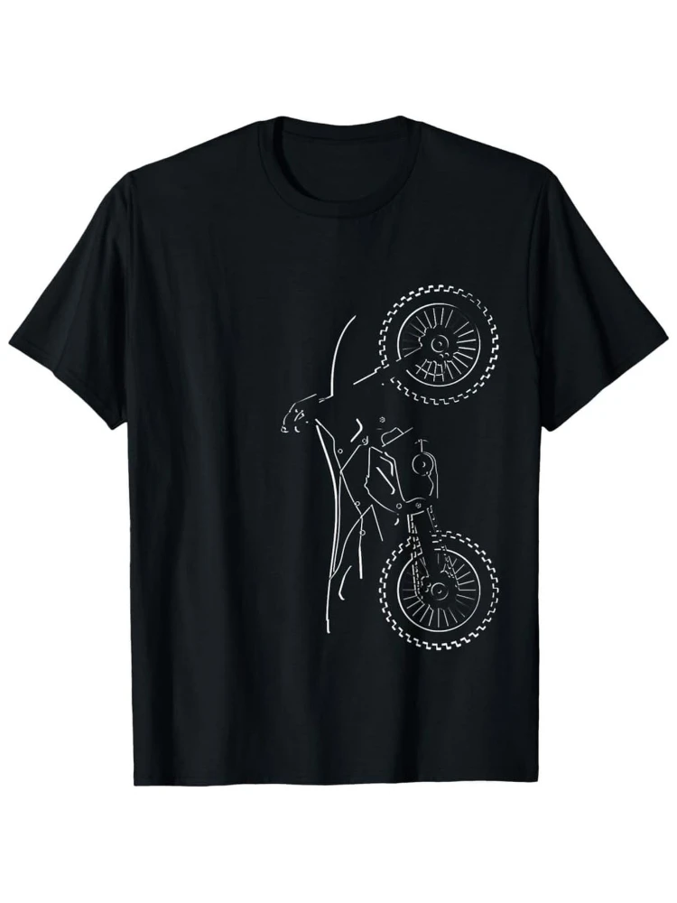 

Men's cross-country motorcycle pattern-100% cotton summer short-sleeved O-neck with "RIDE" printed T-shirt, machine washable.