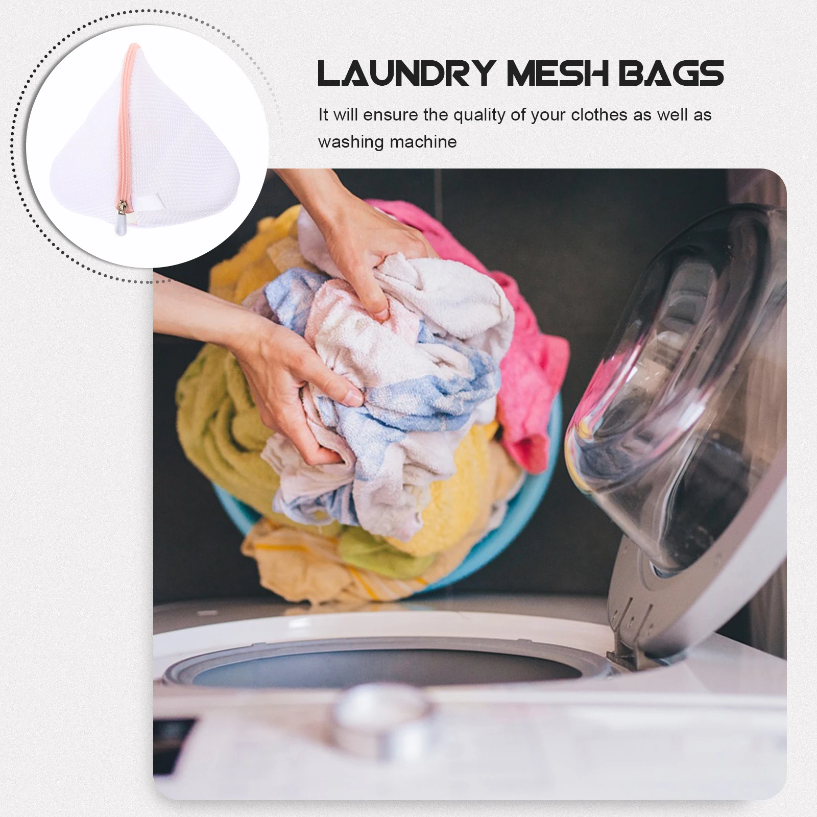 

1pc Zippered Mesh Laundry Bags Thickened Delicates Wash Bag Bra Lingerie Panties Washing Organizer Shell Bracket Protection
