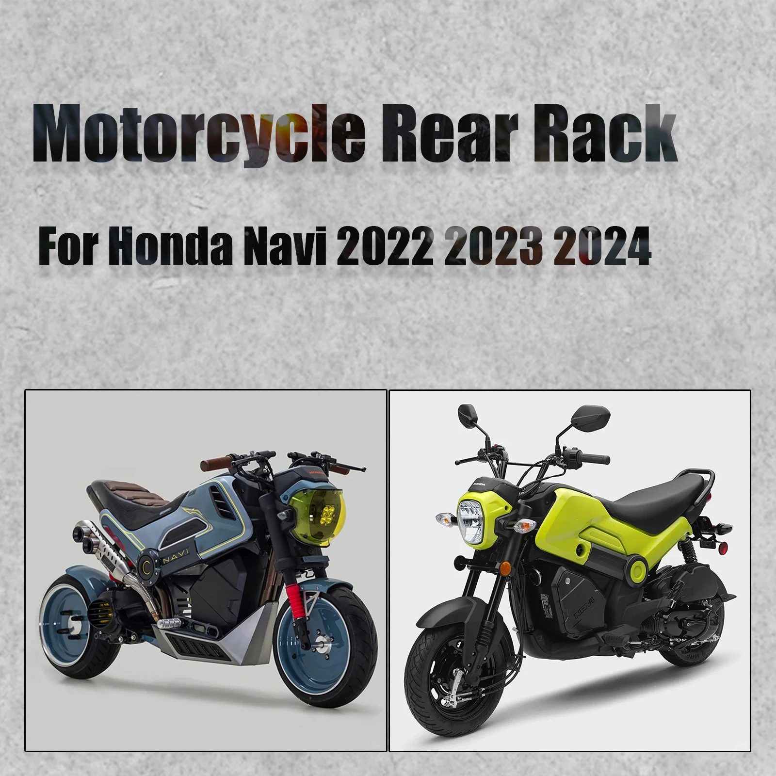 Motorcycle Rear Rack Luggage Rack Compatible withHonda Navi 2022 2023 2024