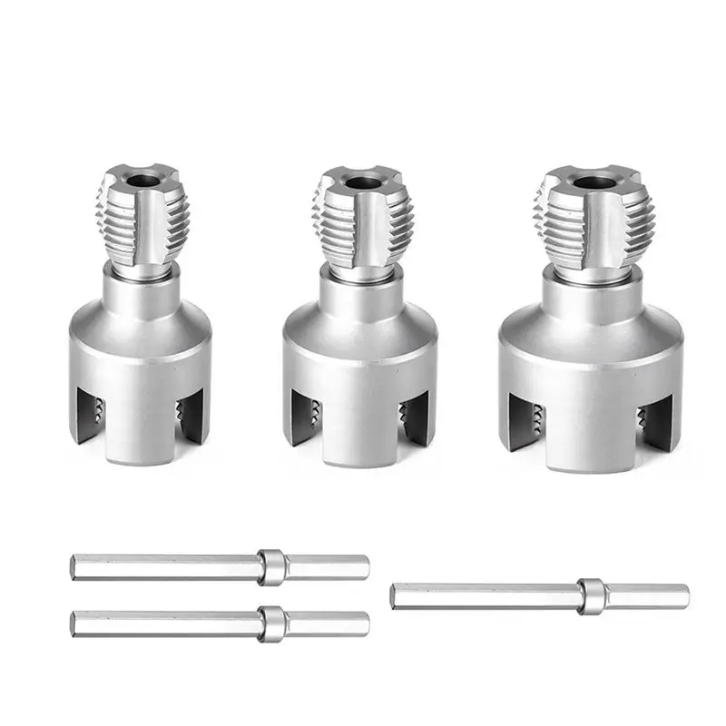 AA94-Pipe Thread Cutting Tool Integrated Internal & External Pipe Threading Tool Electric Drill For PVC Pipe Threader Kit
