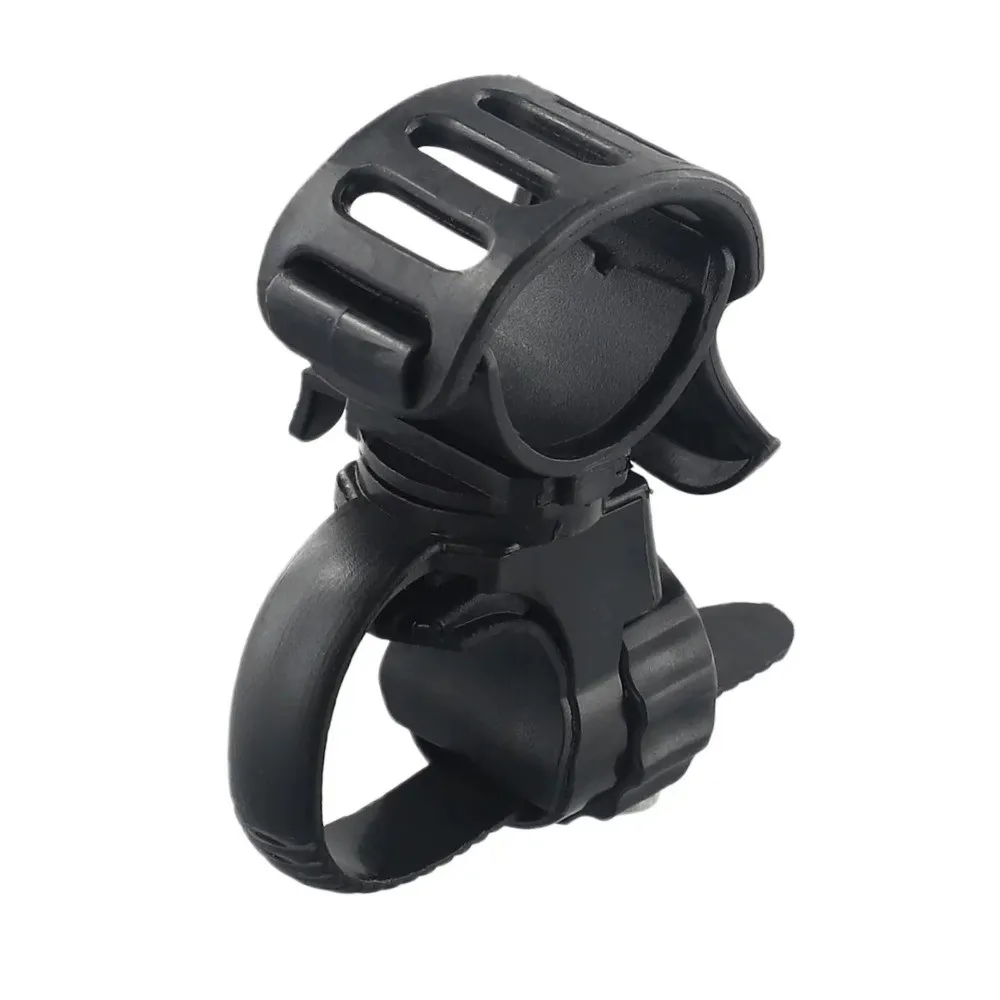 

ABS Bicycle Light Bracket 360° Angle Adjustable Antiskid Design Bike Light Torch Clip Clip Mount Adjustable Mount