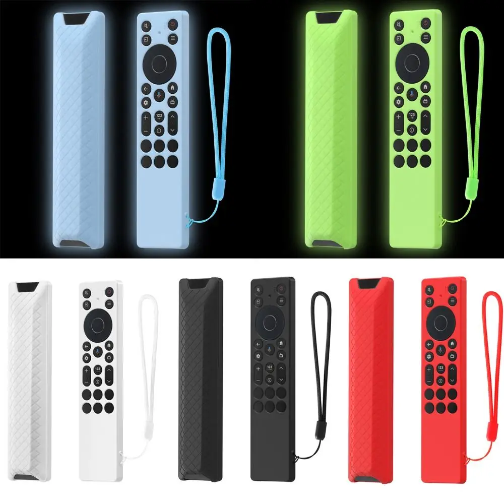 New Silicone Protective Case with Lanyard Shockproof Soft Shell Protector Remote Control Sleeve for TCL RC923A/RC813A