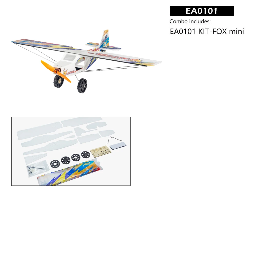 KIT-FOX V2025 RC飛行機キット 570mm、EPPフォームDIY組み立てモデル