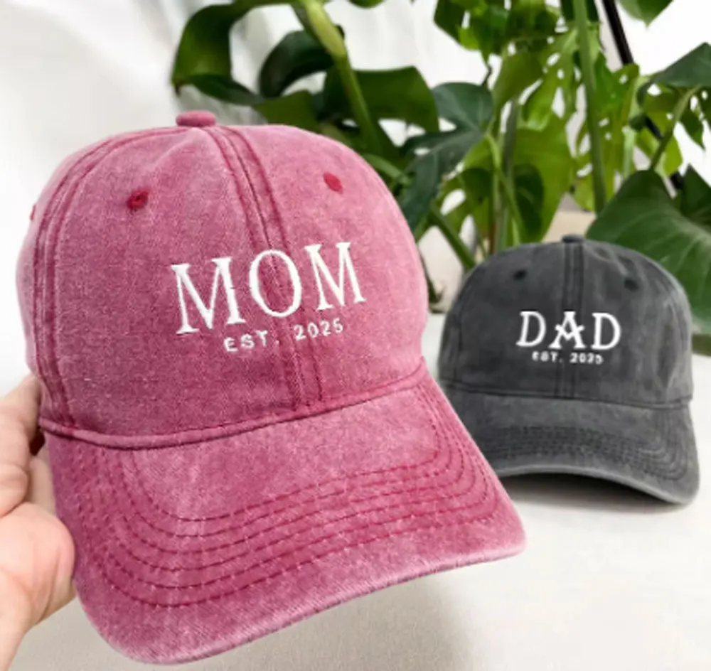 Personalized Letter Embroidery Baseball Caps Father's Day Gift Unique Logo 2025 Summer Men Women Cotton Adjustable Casual Hat
