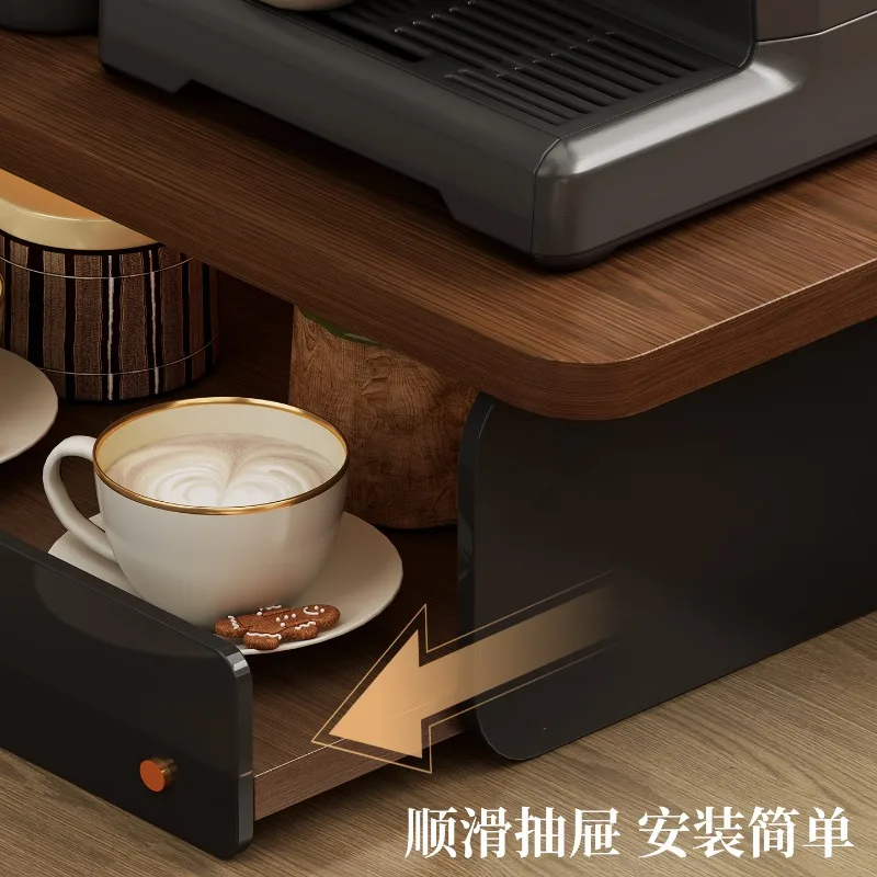

acrylic shelf Desktop rack Bar coffee machine rack Pull-out coffee capsule storage rack Cup holder Coffee cup storage