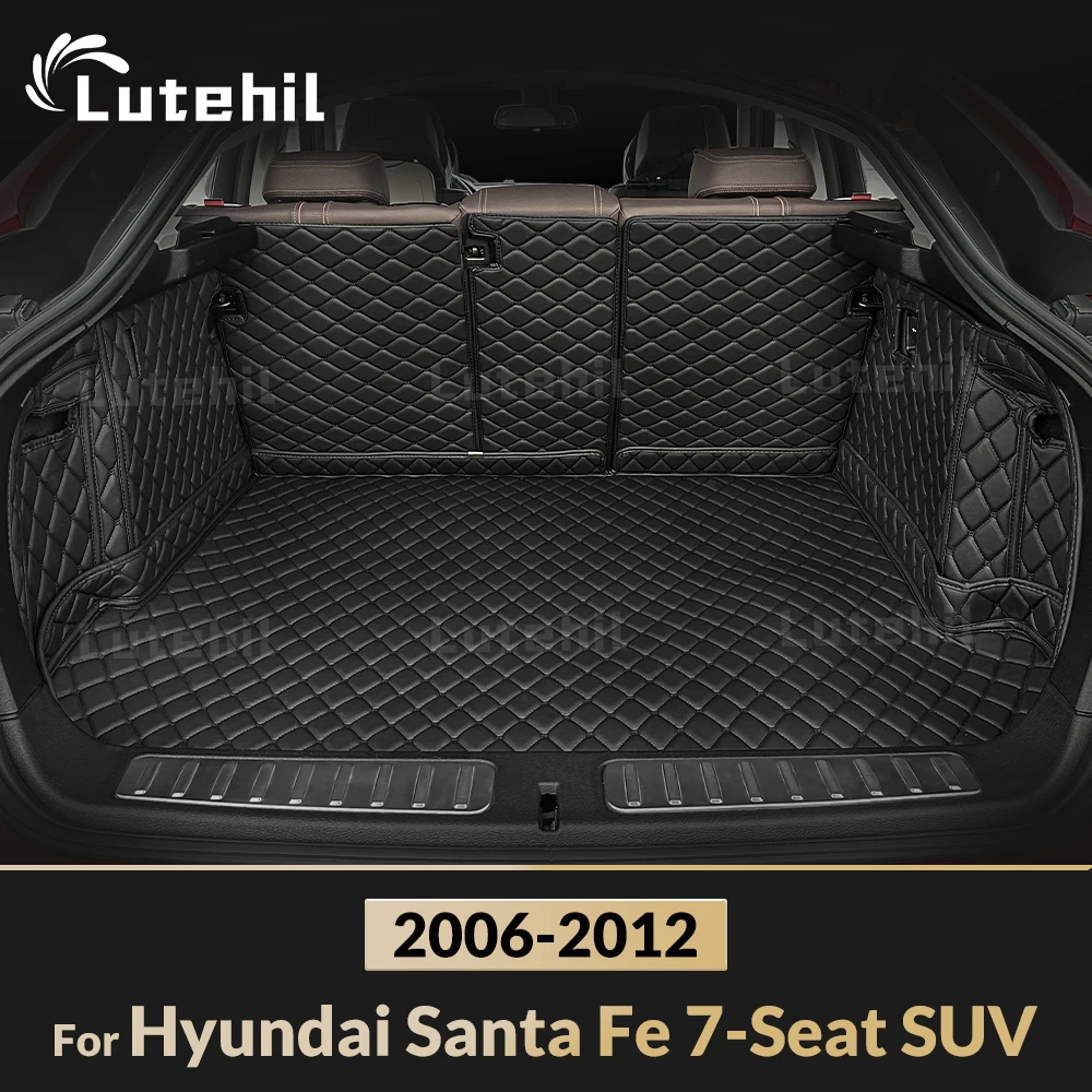 

Для Hyundai Santa Fe 7-местный внедорожник 2006-2012 11 10 09 08 07 Автоматический коврик для багажника с полным покрытием, багажник, аксессуары для интерьера