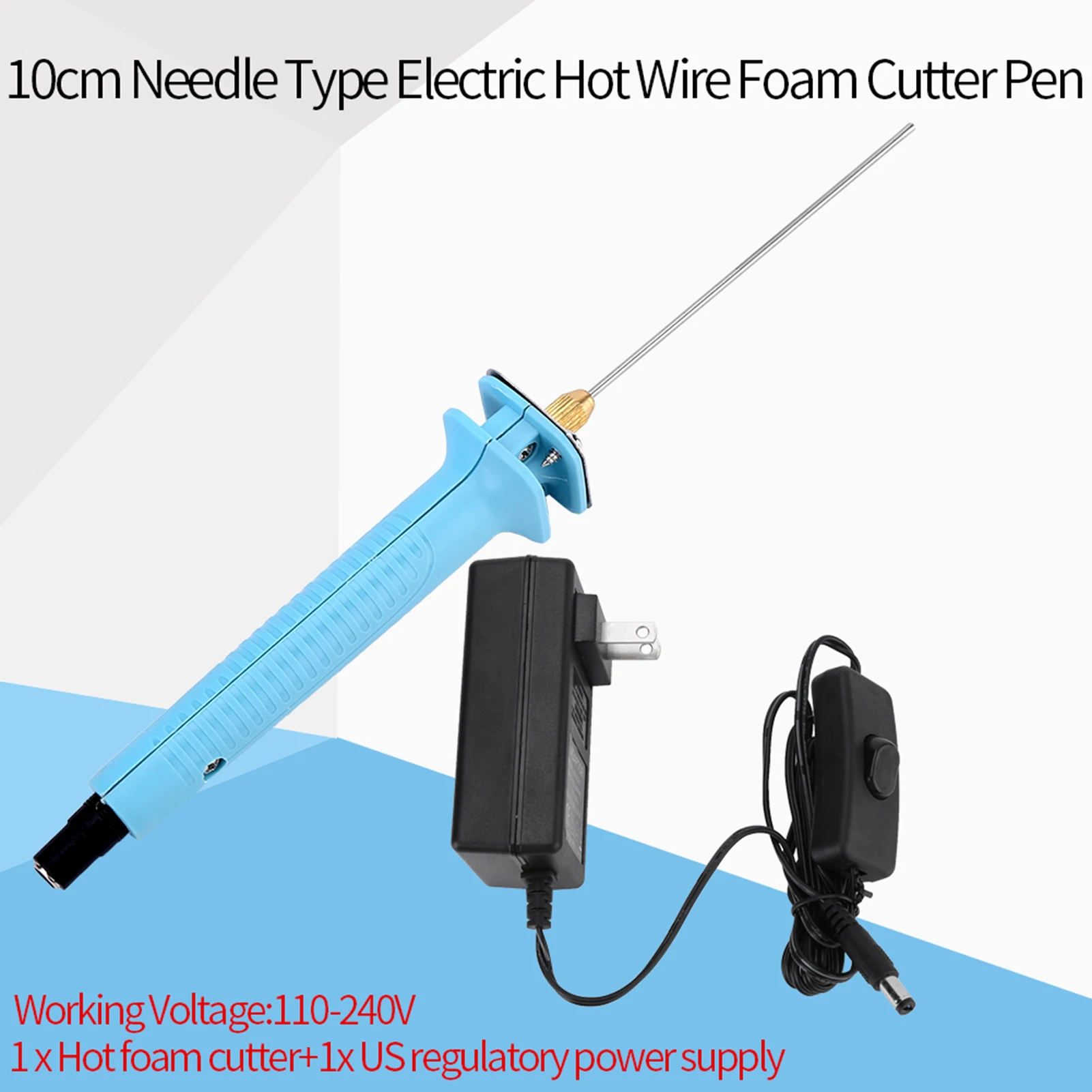 10CM Needle Type Electric Hot Wire Foam Cutter Pen Tool With Power Supply For Art Model Making Electric Styrofoam Cutter