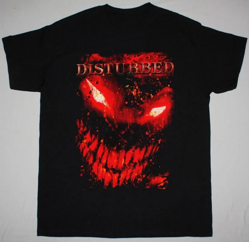 Rare Disturbed - Short Sleeve Cotton Gift For Fan Black All Size Shirt